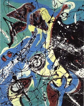 Abstract Expressionism Painting - Waterbirds Abstract Expressionism